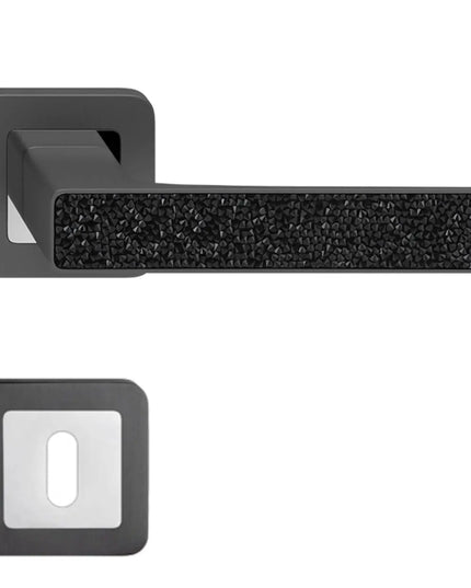 Manere usi DEKO Grafit cu decor de cristale negre