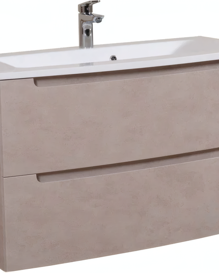 Mobilier de baie suspendat Headway beton-beige