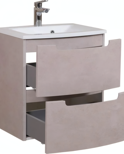 Mobilier de baie suspendat Headway beton-beige