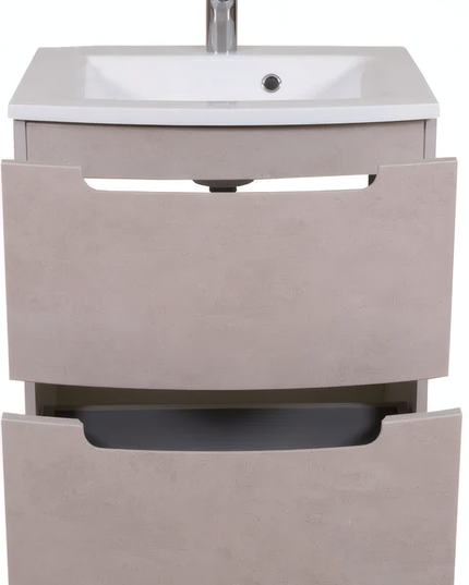 Mobilier de baie suspendat Headway beton-beige