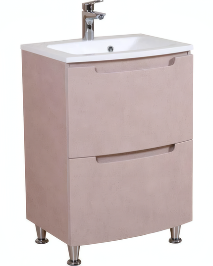 Mobilier de baie pe pardoseală Headway beton-beige
