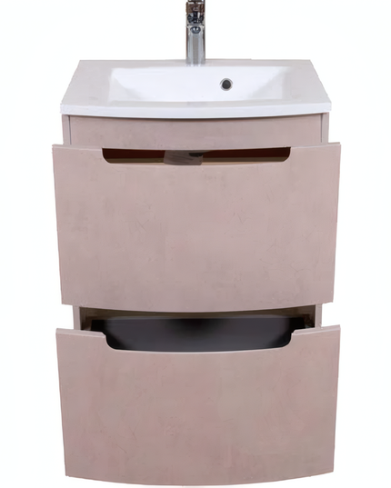 Mobilier de baie pe pardoseală Headway beton-beige