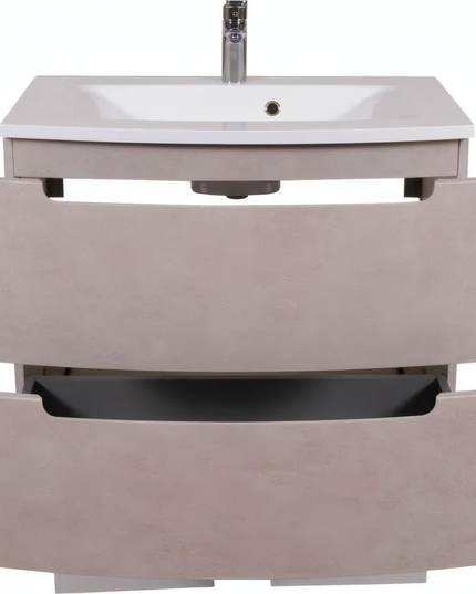 Mobilier de baie suspendat Headway beton-beige