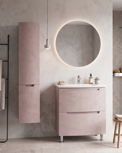 Mobilier de baie pe pardoseală Headway beton-beige