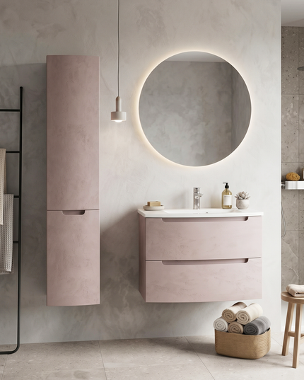 Mobilier de baie suspendat Headway beton-beige