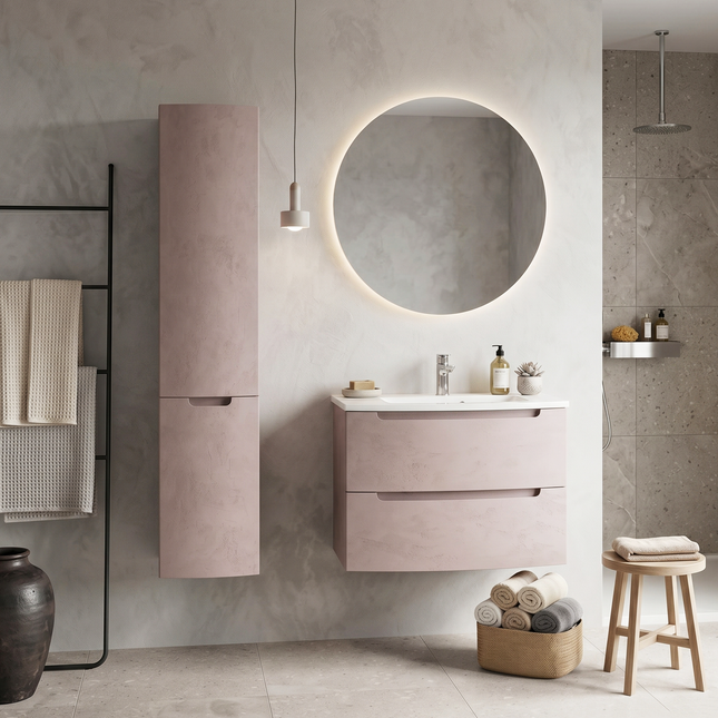 Mobilier de baie suspendat Headway beton-beige