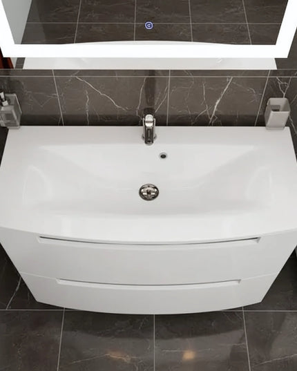 Set baie Headway – mască pe pardoseală cu lavoar ceramic