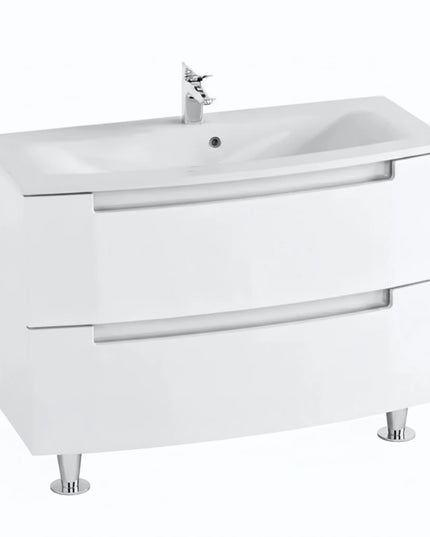 Set baie Headway – mască pe pardoseală cu lavoar ceramic