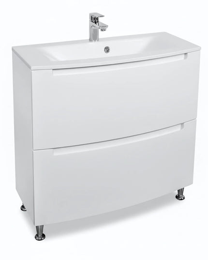 Set baie Headway – mască pe pardoseală cu lavoar ceramic