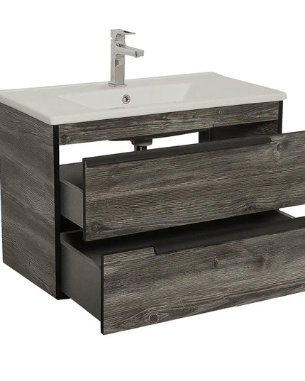 Mobilier baie suspendat  Neo Loft, Oak moras