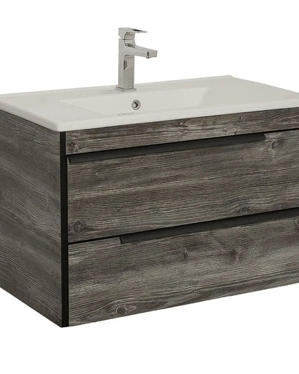 Mobilier baie suspendat  Neo Loft, Oak moras