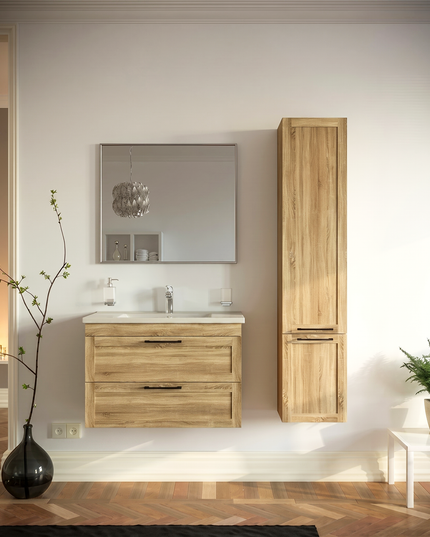 Mobilier de baie suspedat Inari, Oak Nebraska