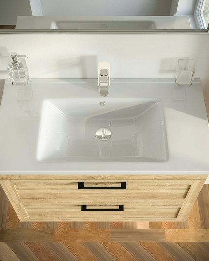 Mobilier de baie suspedat Inari, Oak Nebraska