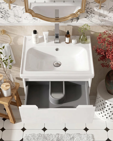 Mobilier de baie suspendat Infinity, Alb