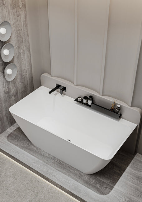 Cadă din compozit albă lucioasă Island