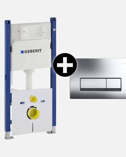Cadru Rezervor Incastrat Geberit Duofix Delta + Clapeta DELTA 51 + Izolare Fonica
