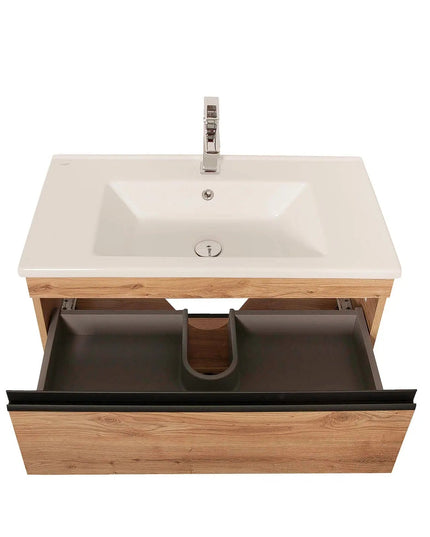 Mobilier de baie suspendat Loft Iron, Seville