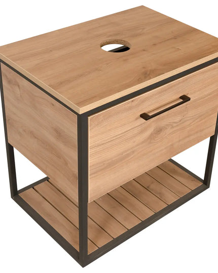 Mobilier baie suspendat Loft Scandi Seville cu blat – Design Nordic