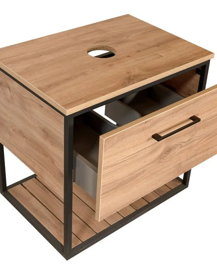 Mobilier baie suspendat Loft Scandi Seville cu blat – Design Nordic