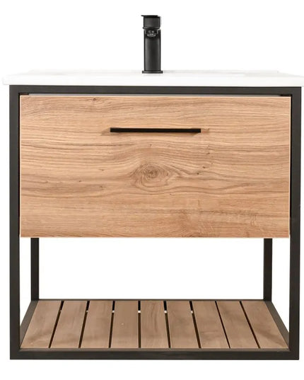 Mobilier baie suspendat cu lavoar ceramic Loft Scandi Seville – Design Nordic