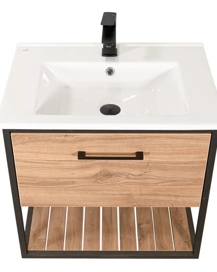 Mobilier baie suspendat cu lavoar ceramic Loft Scandi Seville – Design Nordic