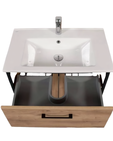 Mobilier baie suspendat cu lavoar ceramic Loft Scandi Seville – Design Nordic