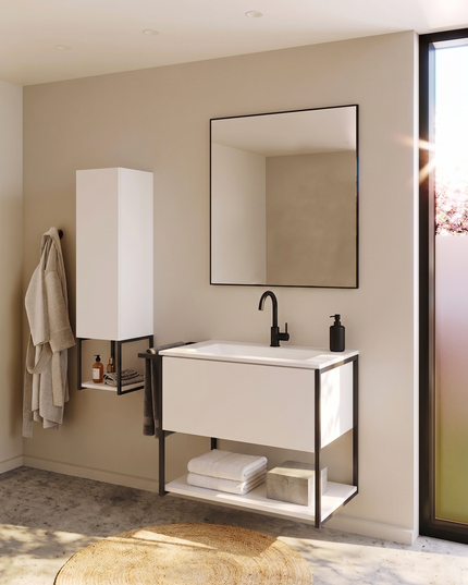 Mobilier de baie suspendat Lov, White