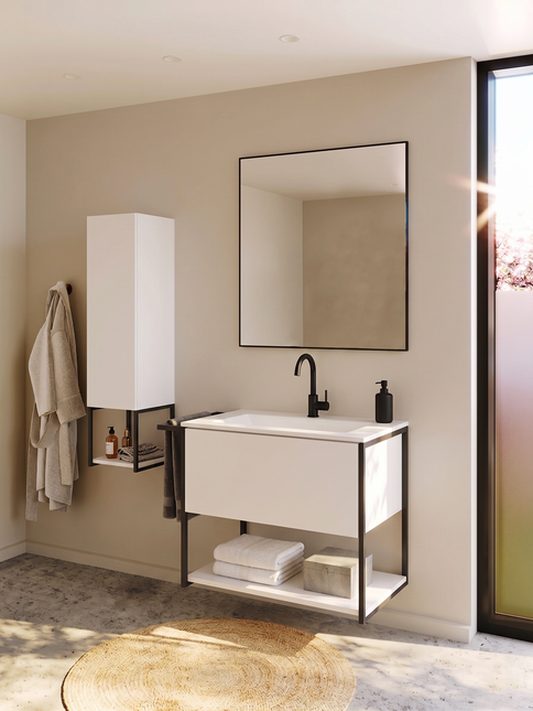 Mobilier de baie suspendat Lov, White