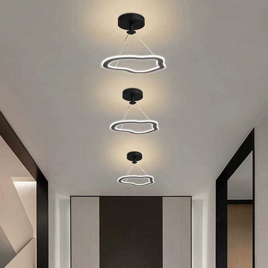 Lustră LED 27W Negru – Iluminare Modernă cu 3 Funcții de Lumină - 8058 BK