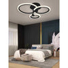 Lustră LED 3 Cercuri Neagră – Iluminare Inteligentă și Design Modern - G3373/1+1+1 BK