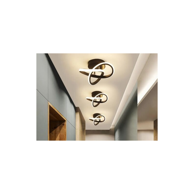 Lustră LED Black 24W – Design Versatil și Iluminare Eficientă - 3570/240MM NEGRU