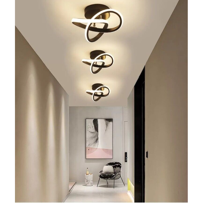 Lustră LED Black 24W – Design Versatil și Iluminare Eficientă - 3570/240MM NEGRU
