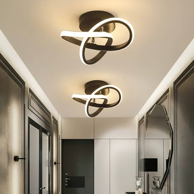 Lustră LED Black 24W – Design Versatil și Iluminare Eficientă - 3570/240MM NEGRU