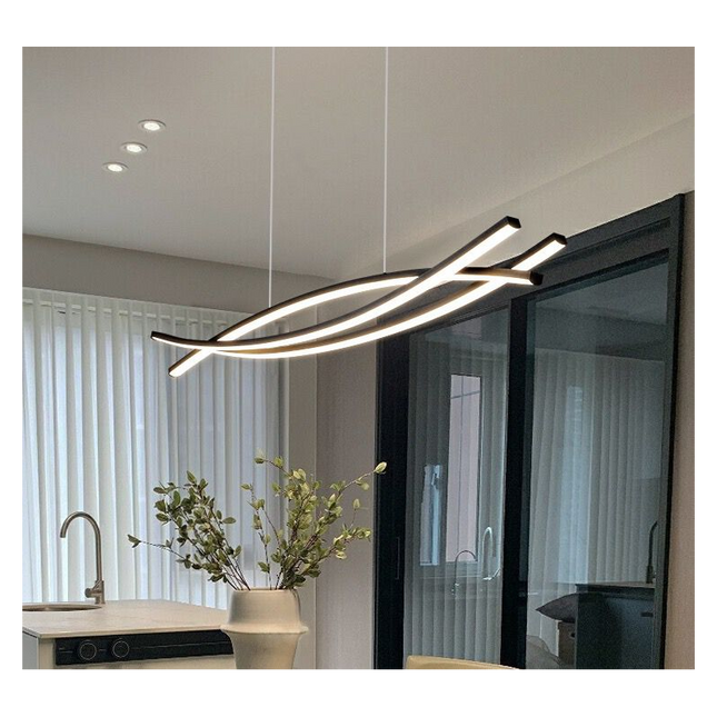 Lustră LED Modernă – Eleganță și Iluminare Eficientă - G3937 BK