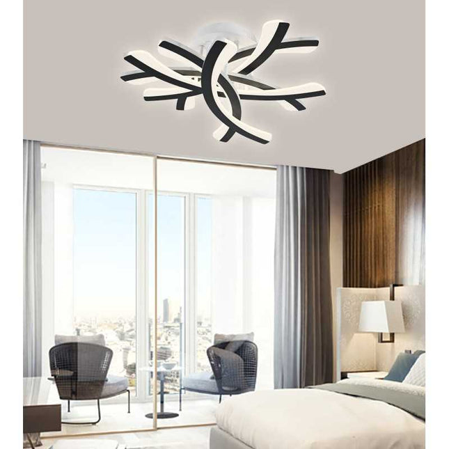 Lustră LED cu Telecomandă WiFi 2.4G – Iluminare Inteligentă și Versatilă  G3820/6 BK