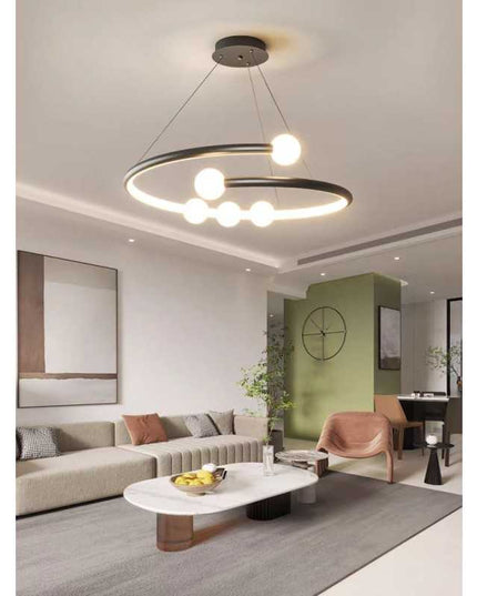 Lustră LED cu Telecomandă WiFi 2.4G  G4128 BK