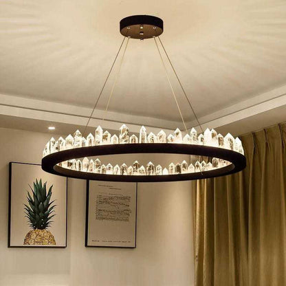 Lustră LED Cristal D60cm cu Telecomandă WiFi 2.4G – Eleganță și Tehnologie la Superlativ - G4106/600
