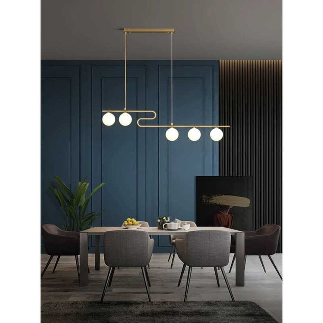 Lustră LED Modernă cu 5 Globuri Mate DA2416/5