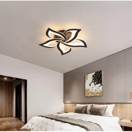 Lustră LED Negru cu Telecomandă WiFi – Eleganță și Tehnologie Inteligentă - G16801/5 BK