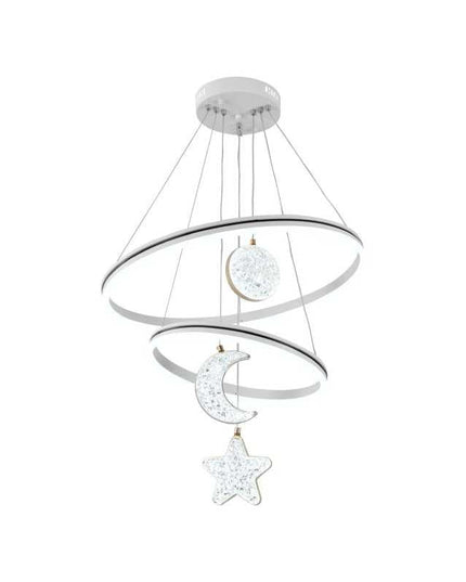Lustră LED Stele și Lună cu Telecomandă – Magie și Eleganță în Iluminatul Interior - G4007