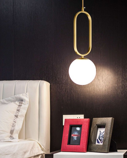 Lustra Nordic Luxury Glob Alb MX152/1 – Eleganță și Stil într-un Design Modern