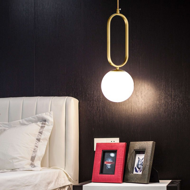 Lustra Nordic Luxury Glob Alb MX152/1 – Eleganță și Stil într-un Design Modern