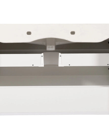 Mobilier de baie suspendat Vintage, Alb lucios