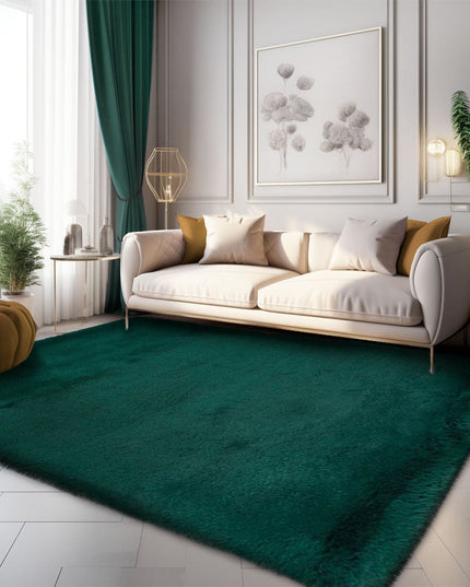 Covor Pufos Rabbit Veronico Verde