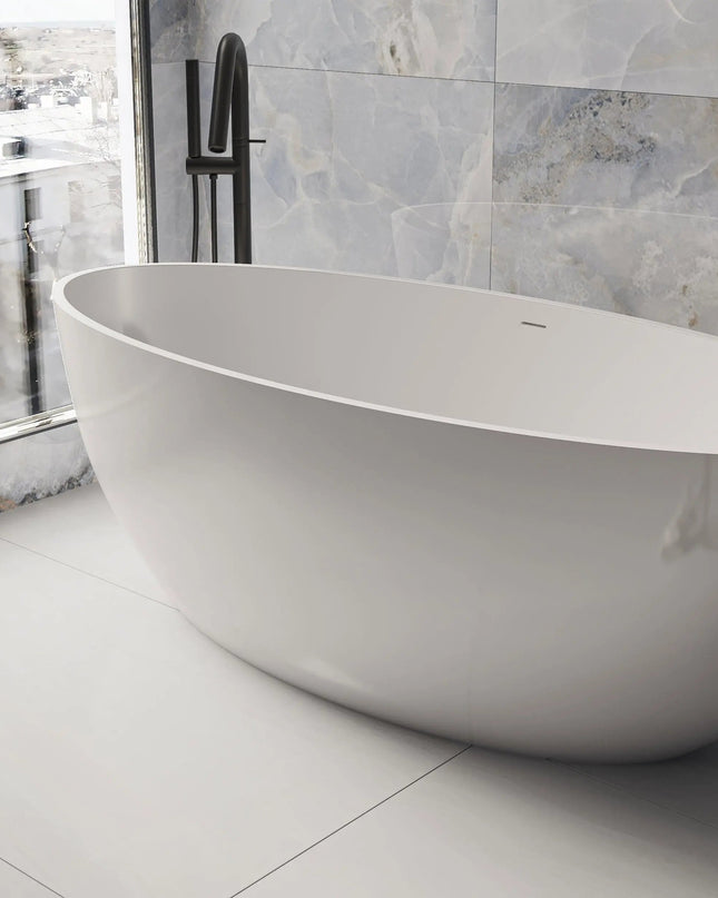 Cadă din compozit albă lucioasă Madonna