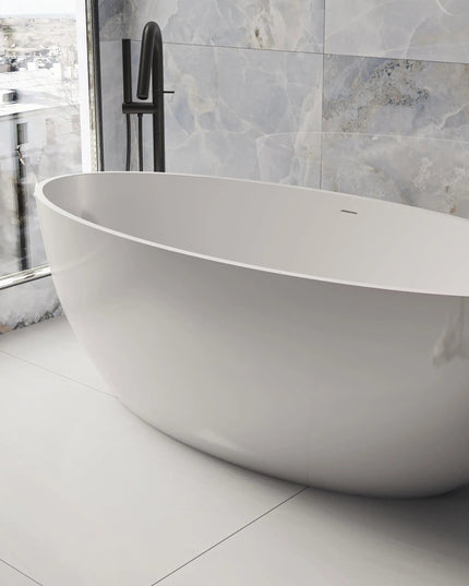 Cadă din compozit albă mată Madonna