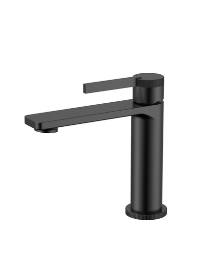 Baterie lavoar alamă cu detalii verticale negru