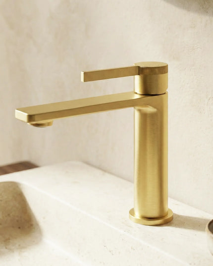 Baterie lavoar – Colecția Rical – Auriu periat