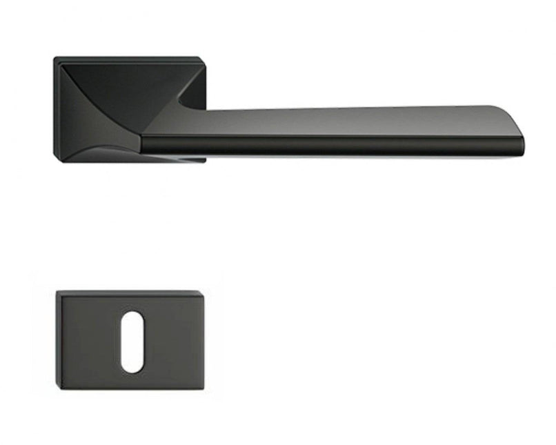 Mânere uși Impera negru cu rozetă cheie – eleganță și durabilitate