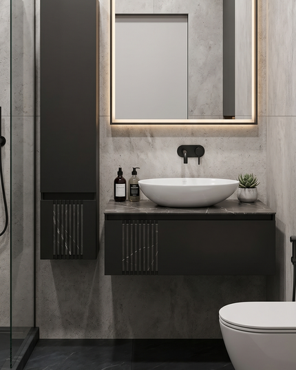 Mobilier de baie suspendat Manhattan , Antracit